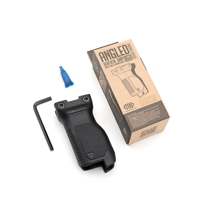 Strike Industries - Chwyt Picatinny Angled Vertical Grip - Long - Czarny - SI-AR-CMAG-RAIL-L-BK